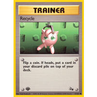 Recycle 61/62 Fossil Set 1st Edition Common Trainer Pokemon Card NEAR MINT TCG