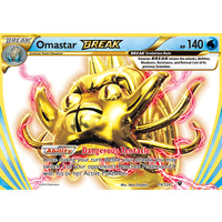 Omastar Break 19/124 XY Fates Collide Holo Ultra Rare Pokemon Card NEAR MINT TCG
