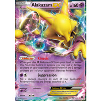 Alakazam EX 25/124 XY Fates Collide Holo Ultra Rare Pokemon Card NEAR MINT TCG