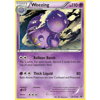 Weezing 28/124 XY Fates Collide Uncommon Pokemon Card NEAR MINT TCG