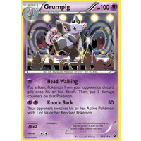 Grumpig 31/124 XY Fates Collide Rare Pokemon Card NEAR MINT TCG