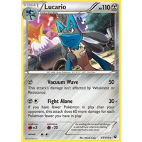 Lucario 63/124 XY Fates Collide Holo Rare Pokemon Card NEAR MINT TCG
