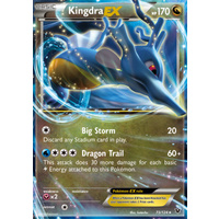 Kingdra EX 73/124 XY Fates Collide Holo Ultra Rare Pokemon Card NEAR MINT TCG