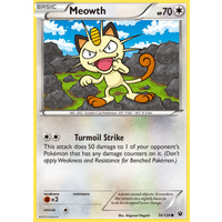 Meowth 74/124 XY Fates Collide Common Pokemon Card NEAR MINT TCG