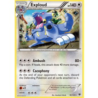 Exploud 82/124 XY Fates Collide Rare Pokemon Card NEAR MINT TCG