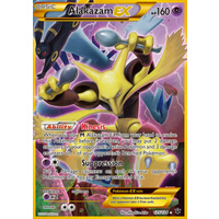 Alakazam EX 125/124 XY Fates Collide Holo Secret Rare Full Art Pokemon Card NEAR MINT TCG