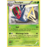 Accelgor 9/111 XY Furious Fists Uncommon Pokemon Card NEAR MINT TCG