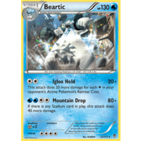 Beartic 22/111 XY Furious Fists Rare Pokemon Card NEAR MINT TCG