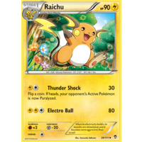 Raichu 28/111 XY Furious Fists Uncommon Pokemon Card NEAR MINT TCG