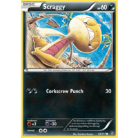 Scraggy 66/111 XY Furious Fists Common Pokemon Card NEAR MINT TCG