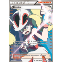 LIGHTLY PLAYED Korrina 111/111 XY Furious Fists Holo Ultra Rare Full Art Pokemon Card NEAR MINT TCG