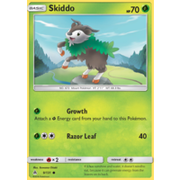 Skiddo 9/131 SM Forbidden Light Common Pokemon Card NEAR MINT TCG