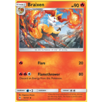 Braixen 16/131 SM Forbidden Light Uncommon Pokemon Card NEAR MINT TCG