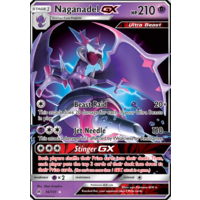 Naganadel GX 56/131 SM Forbidden Light Holo Ultra Rare Pokemon Card NEAR MINT TCG