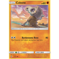 Cubone 57/131 SM Forbidden Light Common Pokemon Card NEAR MINT TCG
