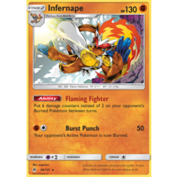 Infernape 59/131 SM Forbidden Light Holo Rare Pokemon Card NEAR MINT TCG