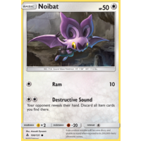 Noibat 100/131 SM Forbidden Light Common Pokemon Card NEAR MINT TCG