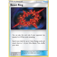 Beast Ring 102/131 SM Forbidden Light Rare Trainer Pokemon Card NEAR MINT TCG