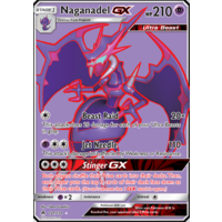Naganadel GX 121/131 SM Forbidden Light Holo Full Art Ultra Rare Pokemon Card NEAR MINT TCG