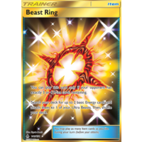 Beast Ring 141/131 SM Forbidden Light Holo Full Art Secret Rare Pokemon Card NEAR MINT TCG