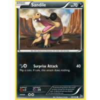 Sandile 56/106 XY Flashfire Common Pokemon Card NEAR MINT TCG