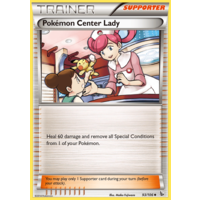 Pokemon Center Lady 93/106 XY Flashfire Uncommon Trainer Pokemon Card NEAR MINT TCG