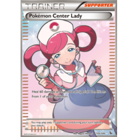 Pokemon Center Lady 105/106 XY Flashfire Holo Ultra Rare Full Art Pokemon Card NEAR MINT TCG