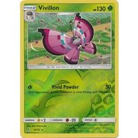 Vivillon 8/131 SM Forbidden Light Reverse Holo Rare Pokemon Card NEAR MINT TCG