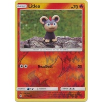 Litleo 18/131 SM Forbidden Light Reverse Holo Common Pokemon Card NEAR MINT TCG