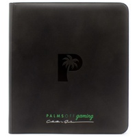 PALMS OFF GAMING 12 Pocket Full View Portfolio zip binder