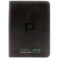PALMS OFF GAMING 9 Pocket Full View Portfolio zip binder