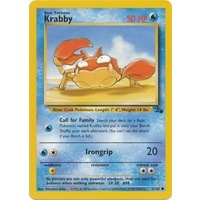 Krabby 51/62 Fossil Set Unlimited Common Pokemon Card NEAR MINT TCG