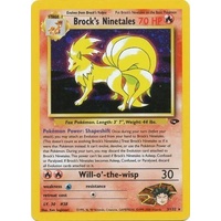 Brock's Ninetales 3/132 Gym Challenge Unlimited Holo Rare Pokemon Card NEAR MINT TCG