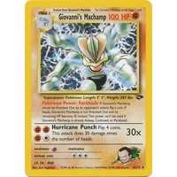Giovanni's Machamp 6/132 Gym Challenge Unlimited Holo Rare Pokemon Card NEAR MINT TCG