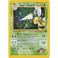 Koga's Beedrill 9/132 Gym Challenge Unlimited Holo Rare Pokemon Card NEAR MINT TCG