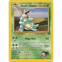 Giovanni's Nidoqueen 23/132 Gym Challenge Unlimited Rare Pokemon Card NEAR MINT TCG