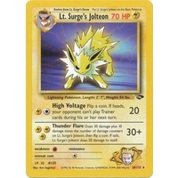 Lt. Surge's Jolteon 28/132 Gym Challenge Unlimited Rare Pokemon Card NEAR MINT TCG