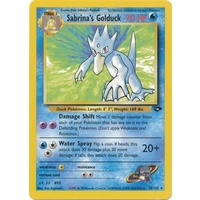 Sabrina's Golduck 30/132 Gym Challenge Unlimited Rare Pokemon Card NEAR MINT TCG