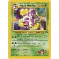 Koga's Weezing 50/132 Gym Challenge Unlimited Uncommon Pokemon Card NEAR MINT TCG