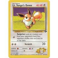 Lt. Surge's Eevee 51/132 Gym Challenge Unlimited Uncommon Pokemon Card NEAR MINT TCG