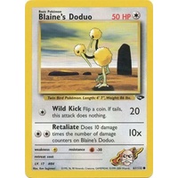 Blaine's Doduo 61/132 Gym Challenge Unlimited Common Pokemon Card NEAR MINT TCG