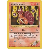 Blaine's Vulpix 66/132 Gym Challenge Unlimited Common Pokemon Card NEAR MINT TCG