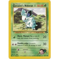 Giovanni's Nidoran 75/132 Gym Challenge Unlimited Common Pokemon Card NEAR MINT TCG