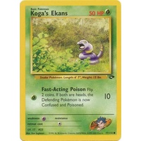 Koga's Ekans 77/132 Gym Challenge Unlimited Common Pokemon Card NEAR MINT TCG