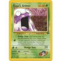 Koga's Grimer 78/132 Gym Challenge Unlimited Common Pokemon Card NEAR MINT TCG