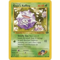 Koga's Koffing 79/132 Gym Challenge Unlimited Common Pokemon Card NEAR MINT TCG