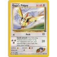 Koga's Pidgey 80/132 Gym Challenge Unlimited Common Pokemon Card NEAR MINT TCG