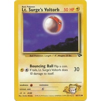 Lt. Surge's Voltorb 86/132 Gym Challenge Unlimited Common Pokemon Card NEAR MINT TCG