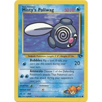 Misty's Poliway 89/132 Gym Challenge Unlimited Common Pokemon Card NEAR MINT TCG
