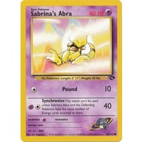 Sabrina's Abra 93/132 Gym Challenge Unlimited Common Pokemon Card NEAR MINT TCG